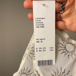 NWT Out From Under Unlined Mesh Bra - 32D